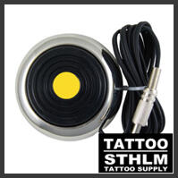 Rund fotpedal Silver Stereo